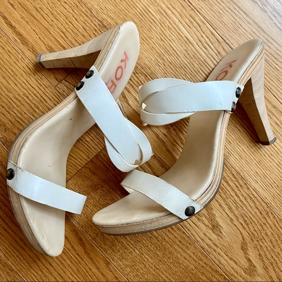 Michael Kors leather and wood heels - Picture 5 of 6